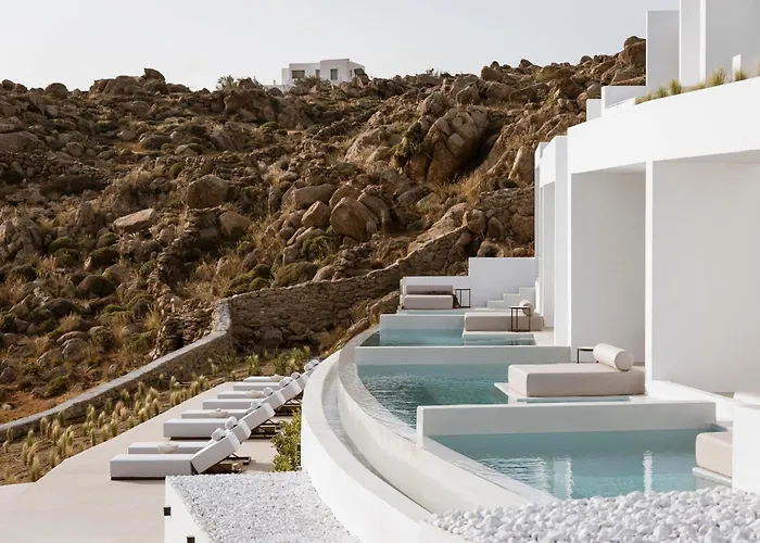 酒店 Mykonos Flow - Super Paradise, Adults Only 超级天堂海滩